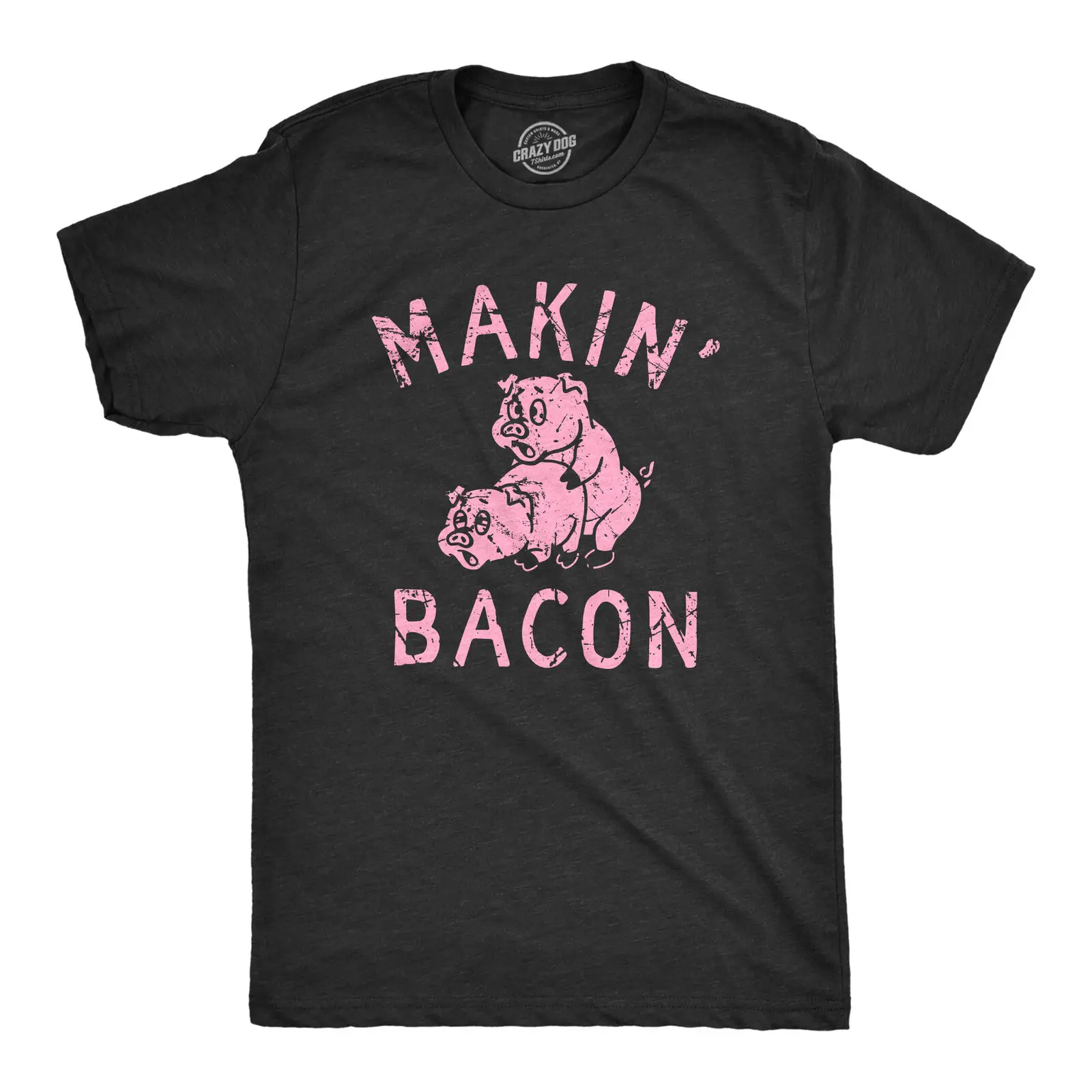 

Mens Makin Bacon T Shirt Funny Inappropriate Pig Sex Joke Tee For Guys