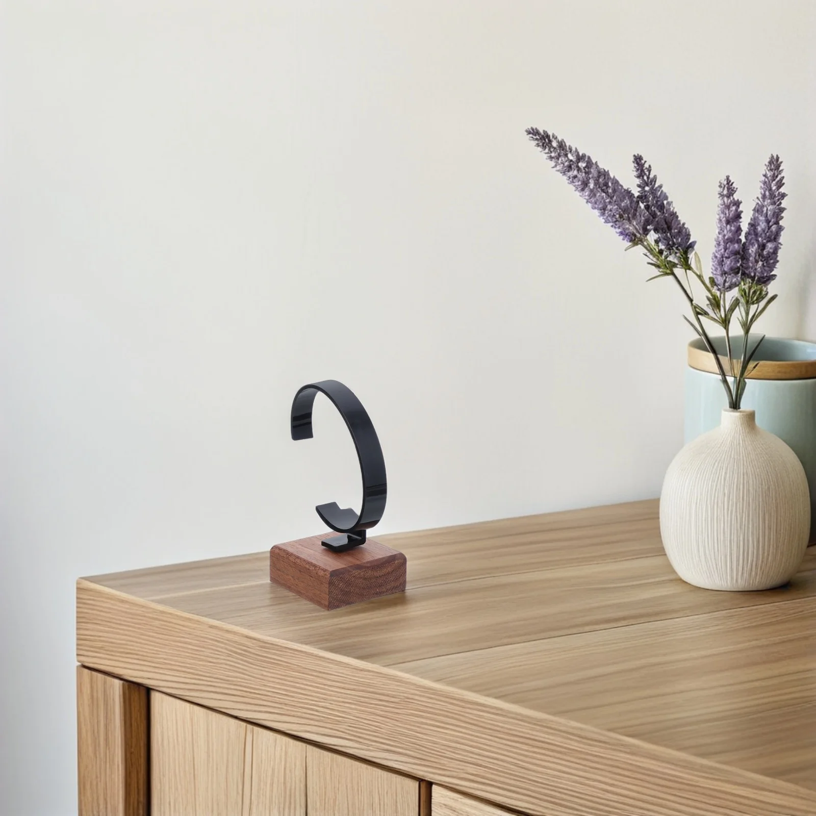 

Watch Display Stand Holder Wristwatch Storage Rack Wooden Minimalist Design For Bracelet Watch Organizer Display Support Stand