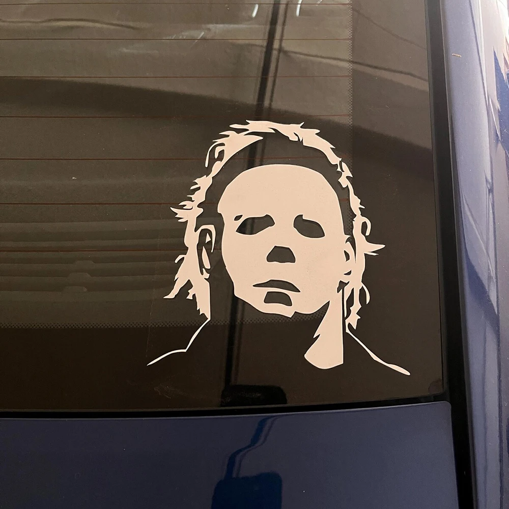 Autocollants en vinyle découpés à l'emporte-pièce pour vitres de voiture, autocollants de décoration, accessoires de colle artisanale, Michael Myers
