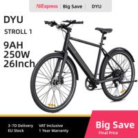 DYU Stroll 1 E-bike 250W Brushless Motor 36V9AH Lithium Battery Aluminum Alloy Electric Bicycle 16Inch Tire City Electric Bike