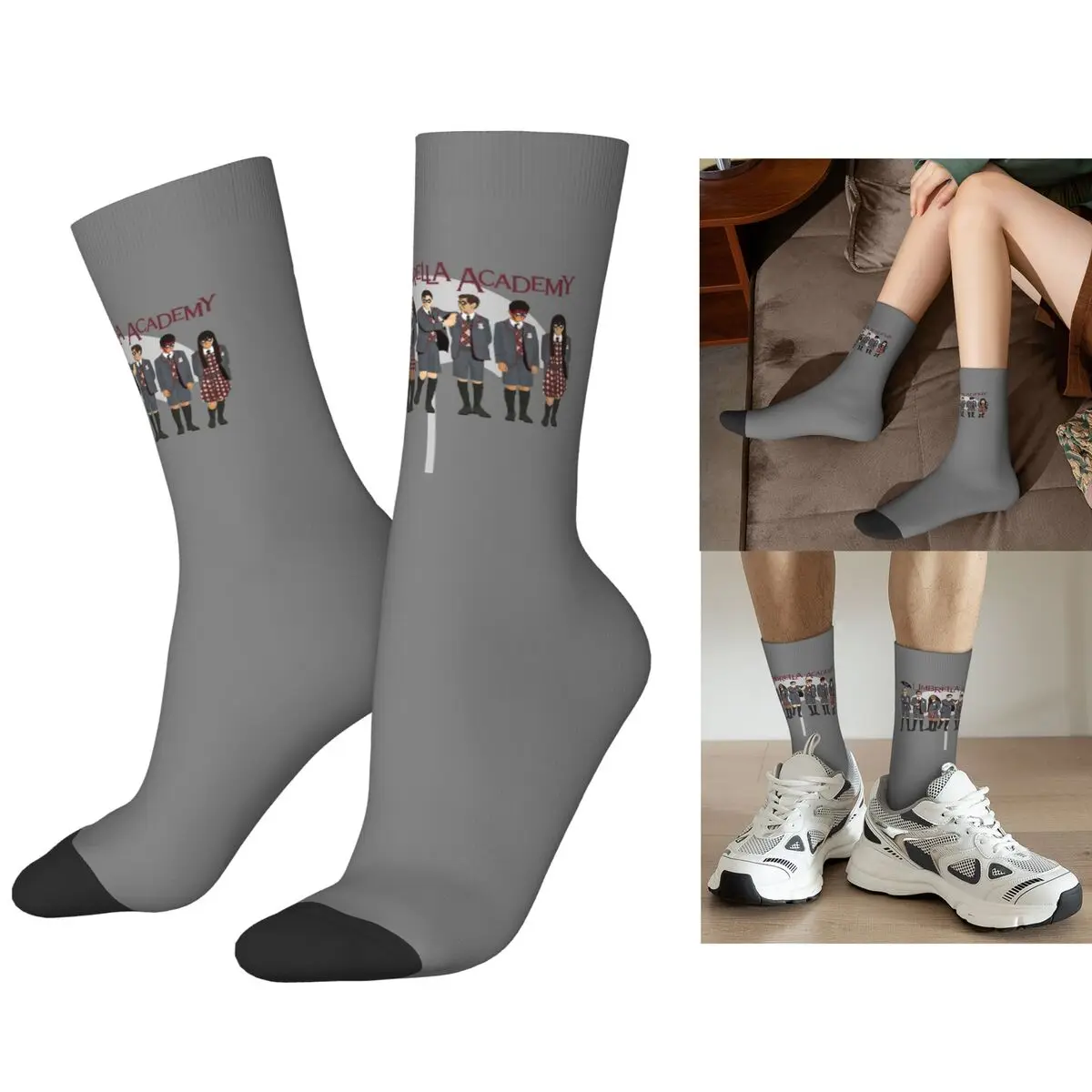 

Носки The Umbrella Academy Group, чулки высокого качества в стиле Харадзюку, всесезонные длинные носки, аксессуары для подарка на день рождения унисекс