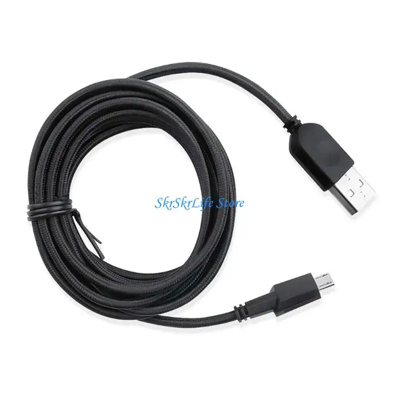 

E65E USB Charging Cable For AW610M AW310M Game Mouse Data Cord Nylon Wire Durability