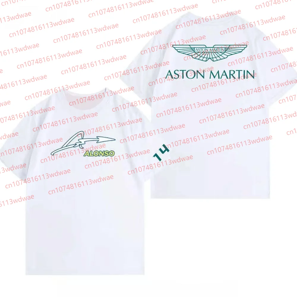 

Aston Martin T-Shirt Men 3D Print Motorcycle T-Shirt Fernando Alonso 14 Racing Suit Special Edition Fan James Bond Tee
