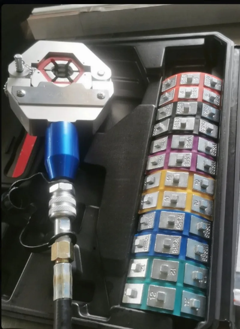 For Hydraulic Hose Crimper Hydra-Krimp 71500,Manual AC Hose Crimper Kit Air Conditioning Repaire Handheld with 7 Die Set