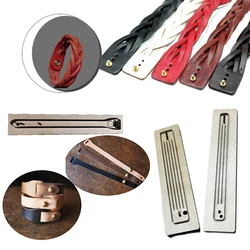 DIY Adjustable Length Weave Bracelet Template,Leather Mold, Customized Wooden Punch Die, Cutting Design Stencil, Handmade Crafts