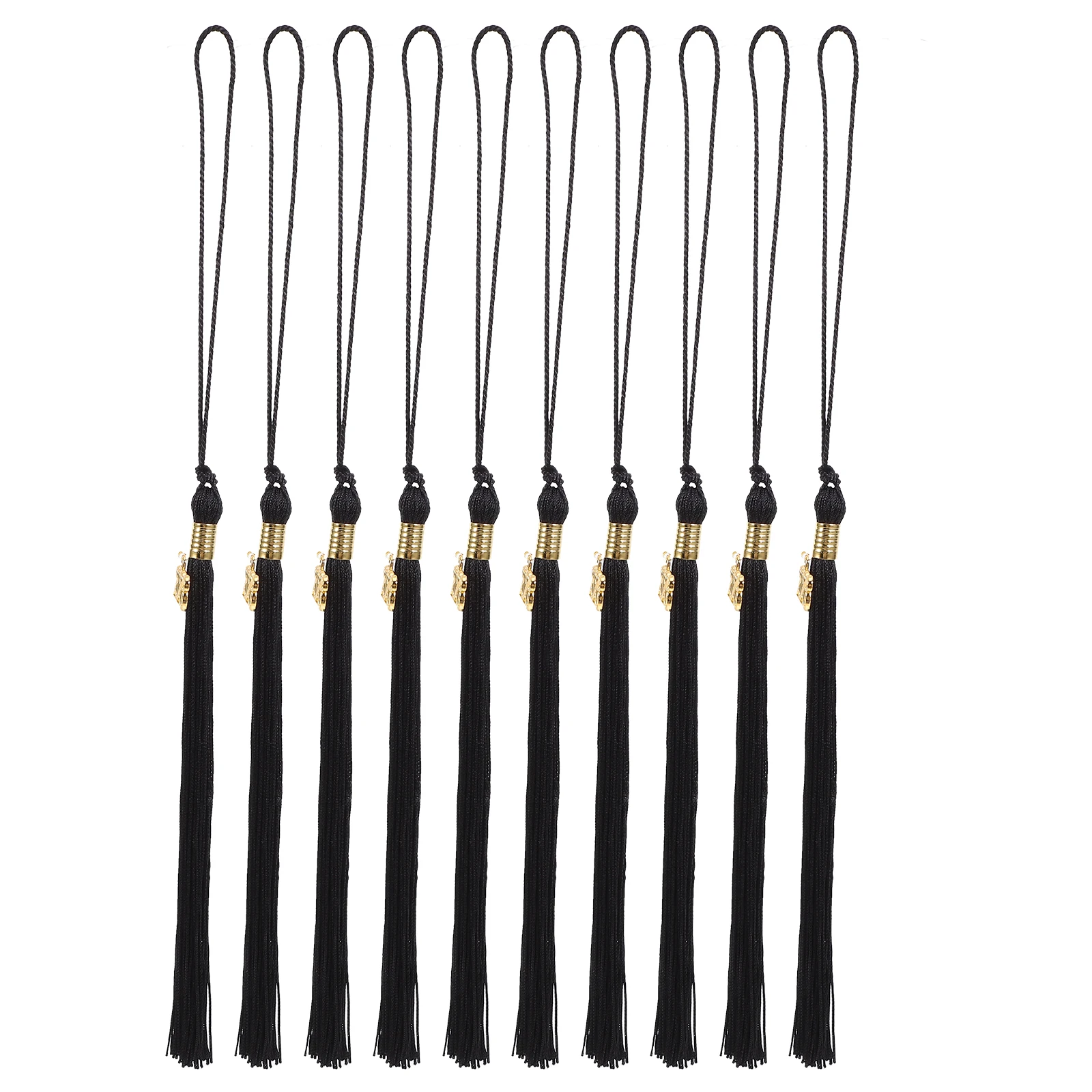 10 pçs boné de formatura borla decorações 2026 pingente comemorativo elegante chapéu acadêmico borlas para o ensino médio faculdade