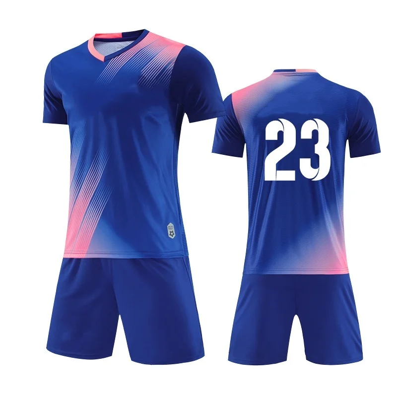 

Adult Kids Football Jersey Men Boy Customize Soccer Uniforms Kit Sports Clothes Women Futsal Sportswear Training Tracksuit Child