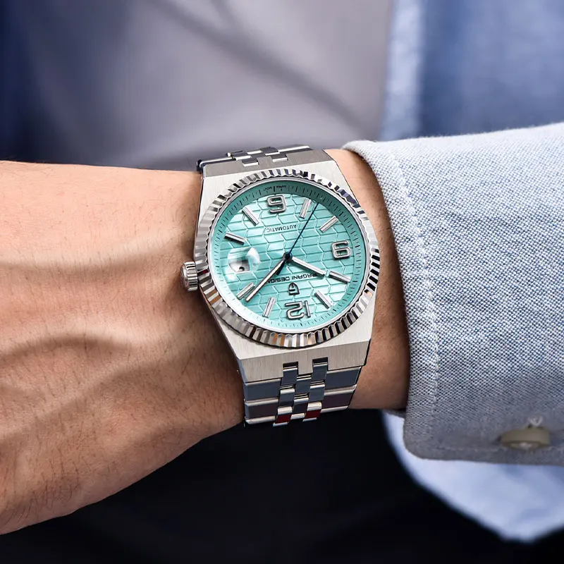 New 40mm Mechanical Watch PAGANI DESIGN Men Watches Stainless Steel 100M Waterproof Wristwatch Sapphire Glass Clock Reloj Hombre