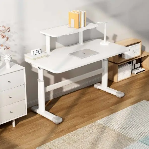 Desk for primary school students, home writing desk, student-specific desk and chair set can lift solid wood desk