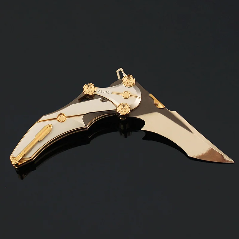 22 ซม./8.66in Delta Action เกม Claw มีด Blade of Mercy การฝึกอบรมมีดอาวุธโลหะรุ่น Desktop accessorie ของเล่นเด็ก