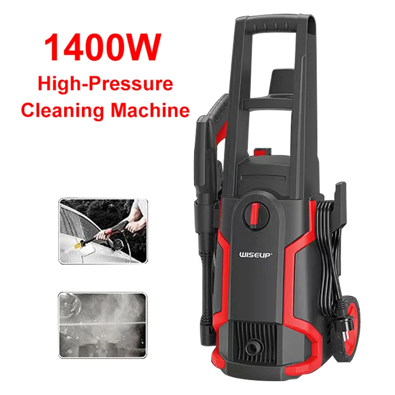 1400W High Pressure Car Washer Electric Pressure Cleaner Portable Washing Machine Adjustable Spray Nozzle Water Gun Clean Tools