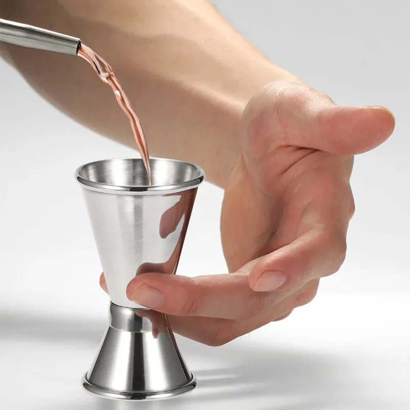 

Stainless Steel Drinks Measure 30/15ml Cocktail Bar Pub Club for Measuring Spirits and Other Alcohols Tool