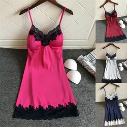 Women Sexy Silk Dressing Babydoll Lace Lingerie Belt Bath Robe Nightwear Women Elegant Sexy Nightwear Female Bathrobes