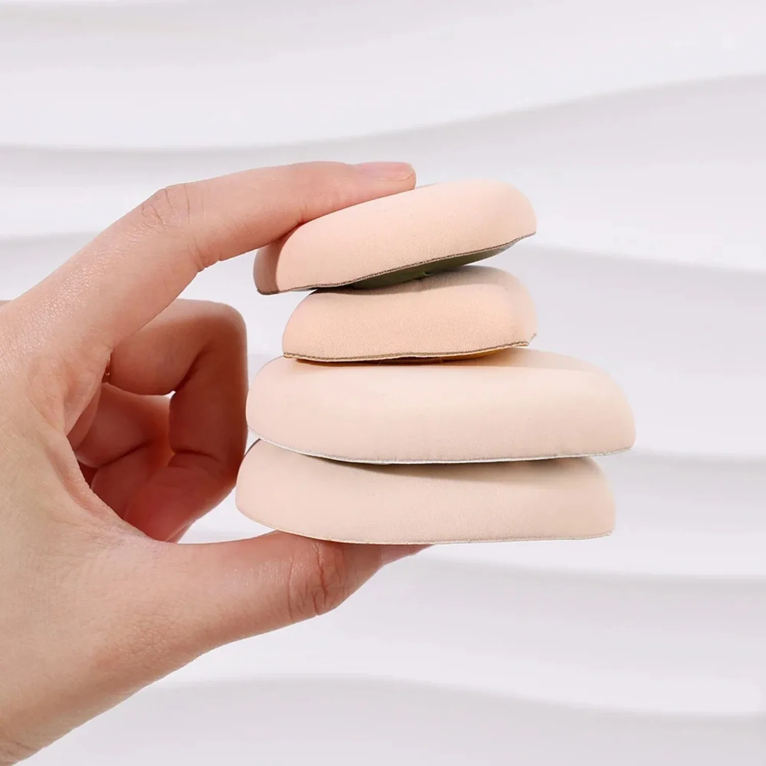 1-10pcs Super Thick Soft Makeup Puffs Large Cotton Velvet Powder Puff Liquid Foundation Sponge Wet Dry Use Cosmetic Tool