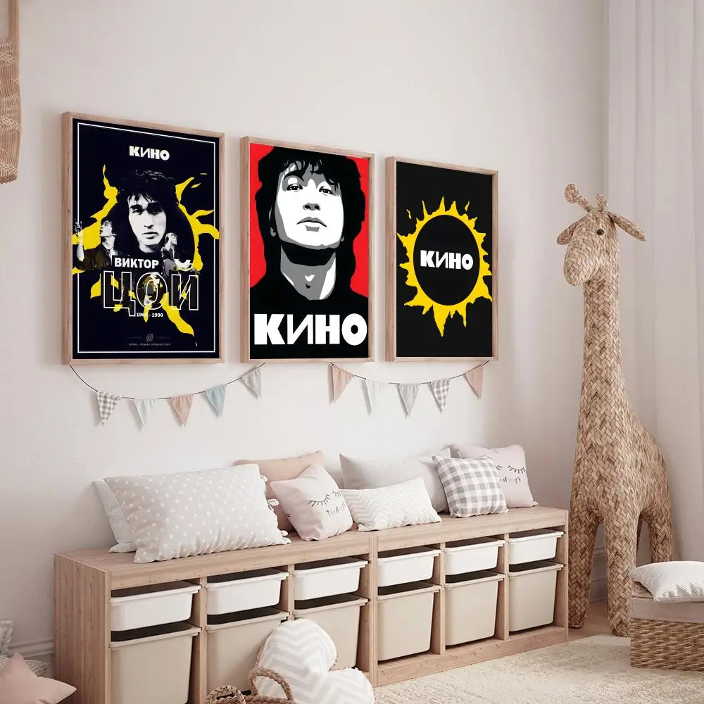 الرجعية فيكتور تسوي خمر اللوحة الخط قماش المشارك: تجعد الحرة للماء دائم جميع الفضاء جدار ديكور #3