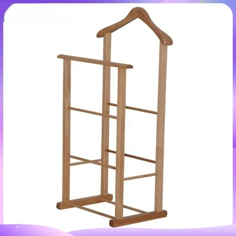 Wooden Coat Rack Stand Free Standing Hall Tree with Hooks Modern Entryway Clothes Hanger Organizer Living Room Furniture
