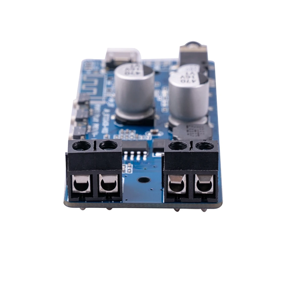 2X5W HIFI Stereo Bluetooth-Compatible 5.0 Power Amplifier Class D Audio Stereo Board Audio Component Amplifiers, Blue