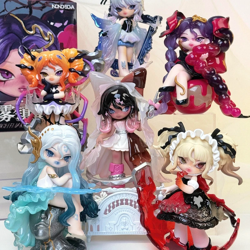 

Nono Sova From Jiumu Sundries Store The Cool Sister'S Misty Town Children'S Rhyme Blind Box Figurines Trendy Creative Decorative