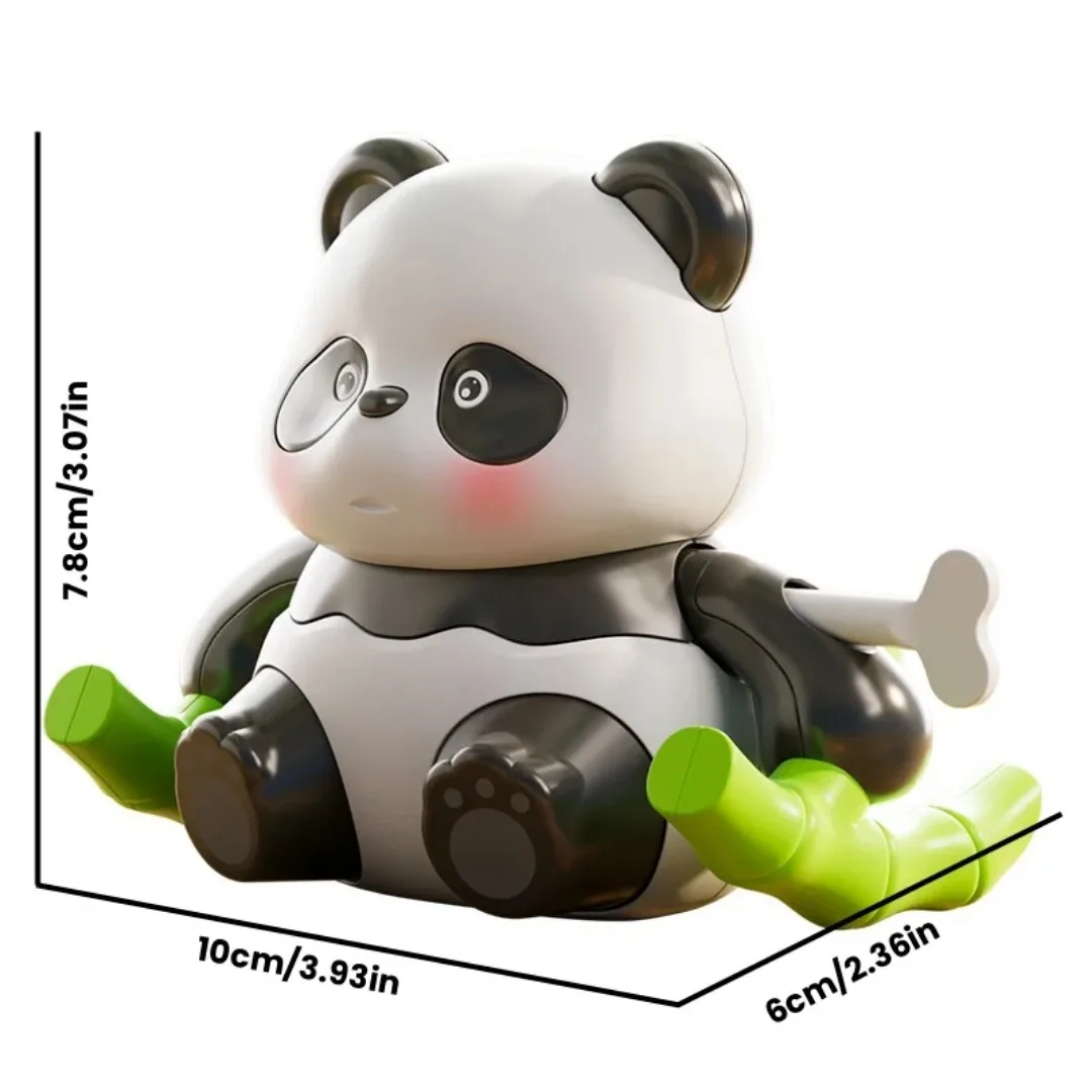 1pc Orologio Simpatico Panda Per Bambini Avvolgimento Giocattoli Carica Il Braccio Ruota Avanti Avvolgimento Panda Figure Giocattoli per I Bambini Regalo Per Bambini