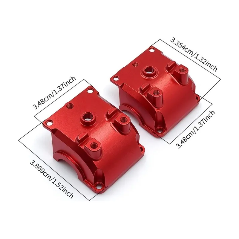 A63T-RC Car Upgrade Front And Rear Transmission Covers Kit For MJX 1/10 10303 10304 RC Car Upgrade Accessories