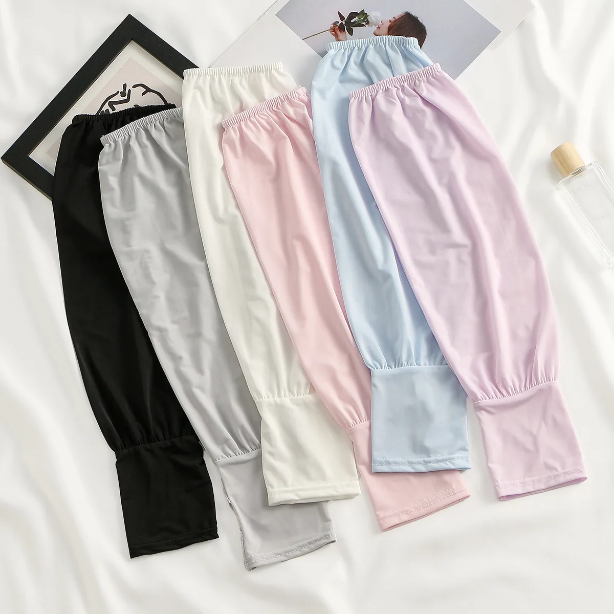 

Summer Loose Sunscreen Driving Ice Silk Sleeve Female Long Length UV Protection Arm Arm Glove Sleeves Super Soft Breathable
