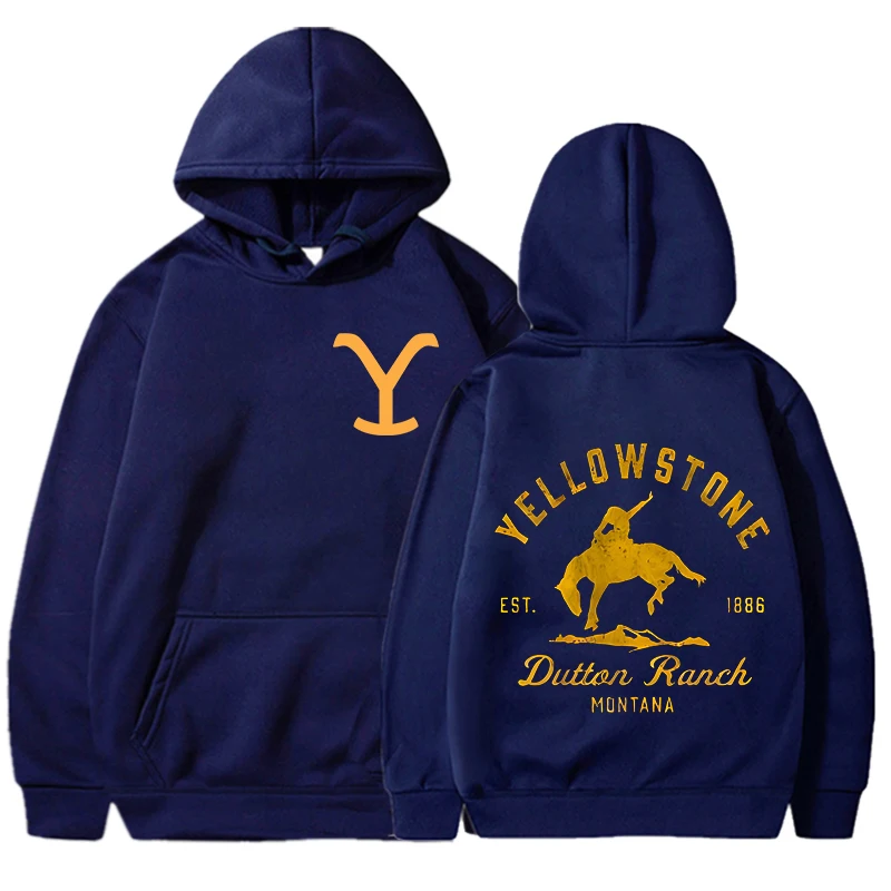 Hot New Yellowstone Dutton Printed Pullover Fashion Women Men Hoodies Long Sleeve Casual Hooded Sweatshirt