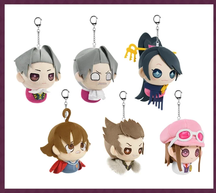 

Presale Game Miles Edgewort Akane Houzuki Mikumo Ichijou Anime Plush Doll Adorable Pendant Keychain Toys Plushie Christmas Gift