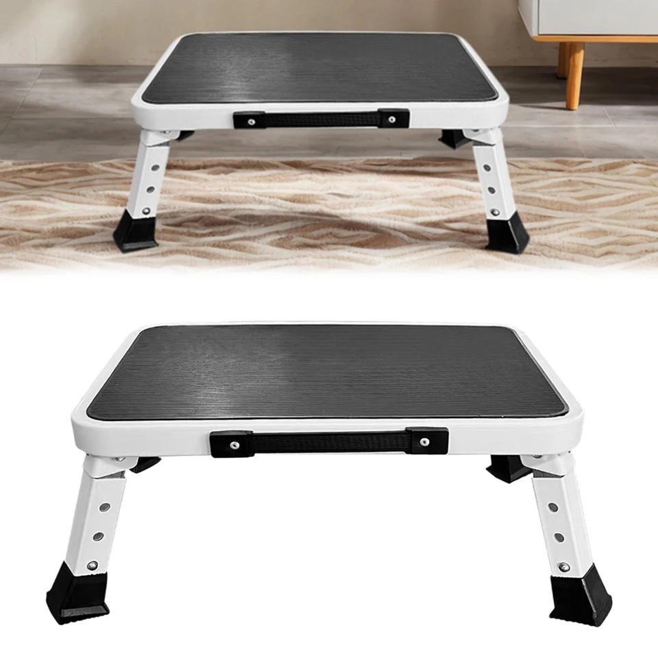 Lightweight Collapsible Step Stool with Wide Pedal