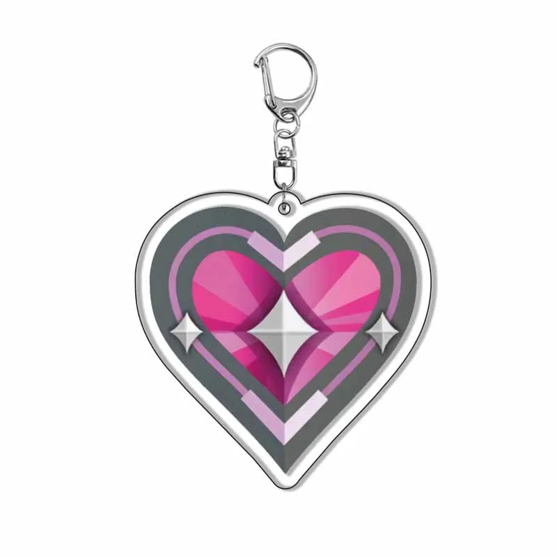 Game Valorant Keychain Jett Sova Cypher Man Key Chains Arcylic Accessories llaveros Pendant Key Ring chaveiro For friends Gifts