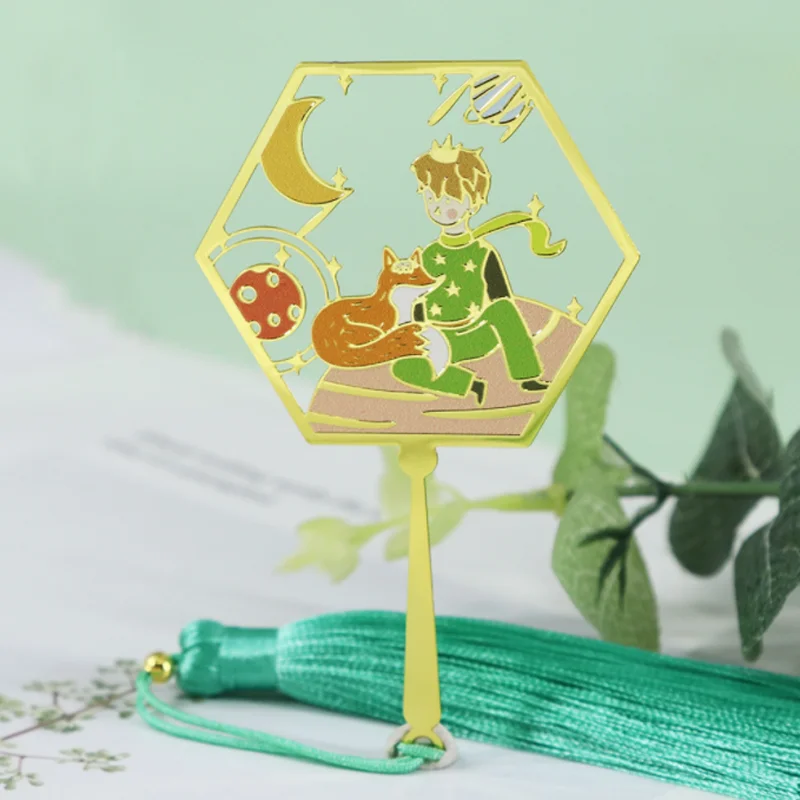 Kawaii Flying Bird Fox Star River Bookmark Student Exquisite Study Office Portable Reading Stationery DIY Metal Decorat Supplies