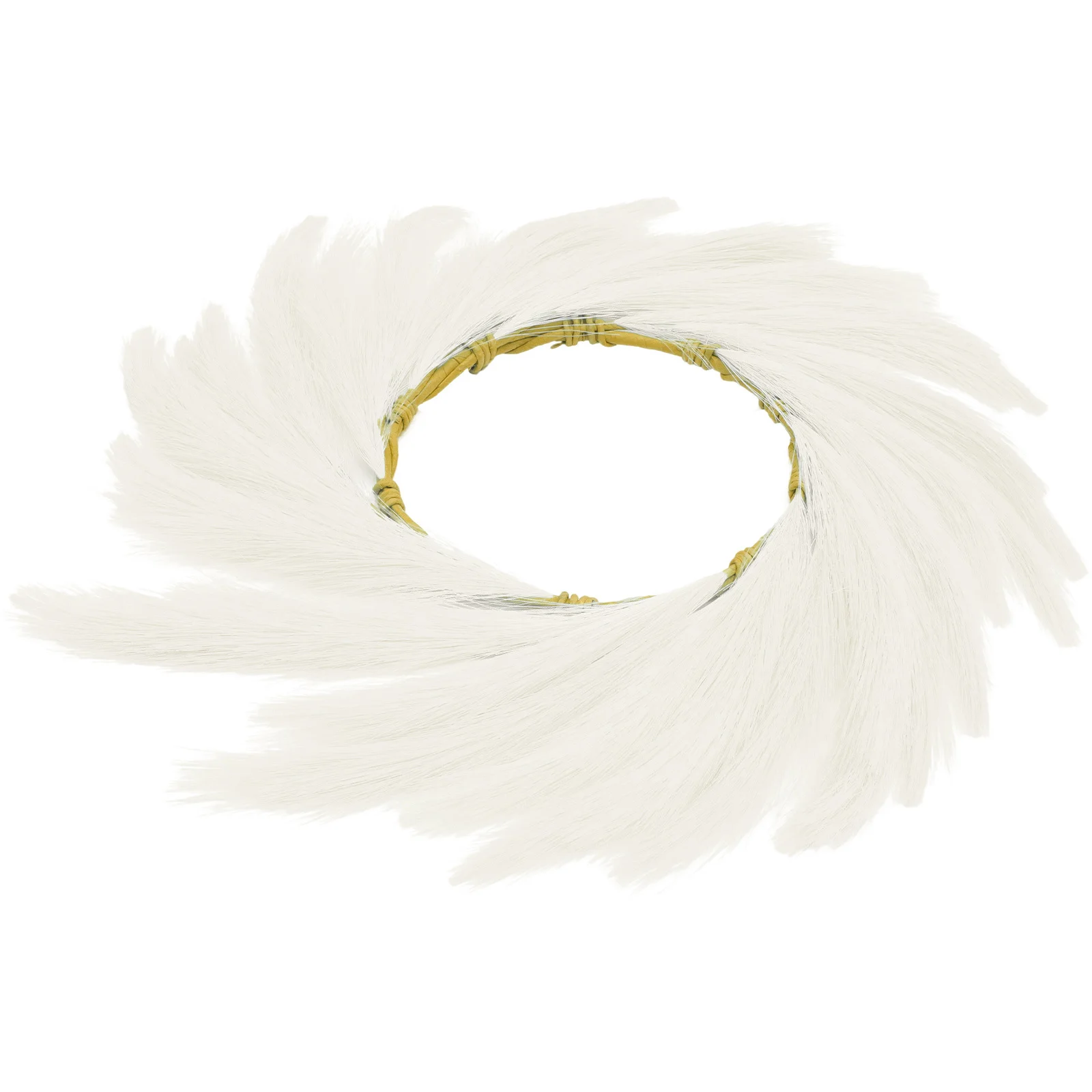 

Artificial Reed Garland Fall Decorations for Home Hanging Pampas Grass Wreath Rust