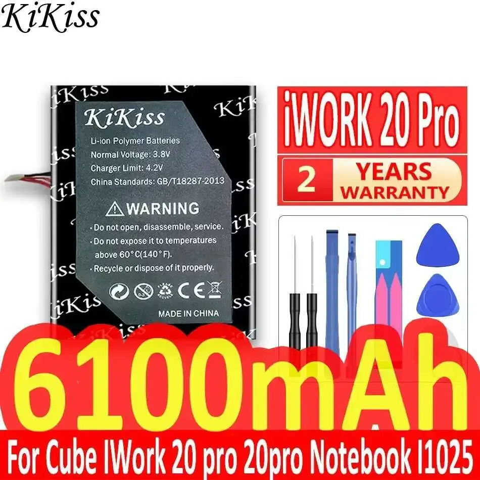 

KiKiss Battery 6100mAh for ALLDOCUBE Cube IWork 20 Pro I1025 Tablet PC 20Pro 426487-2S