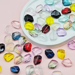 10pcs 12x16mm Stone Shape Irregular Glass Lampwork Beads Loose Spacer Beads Diy Jewelry Making Bracelet Necklace Accessories