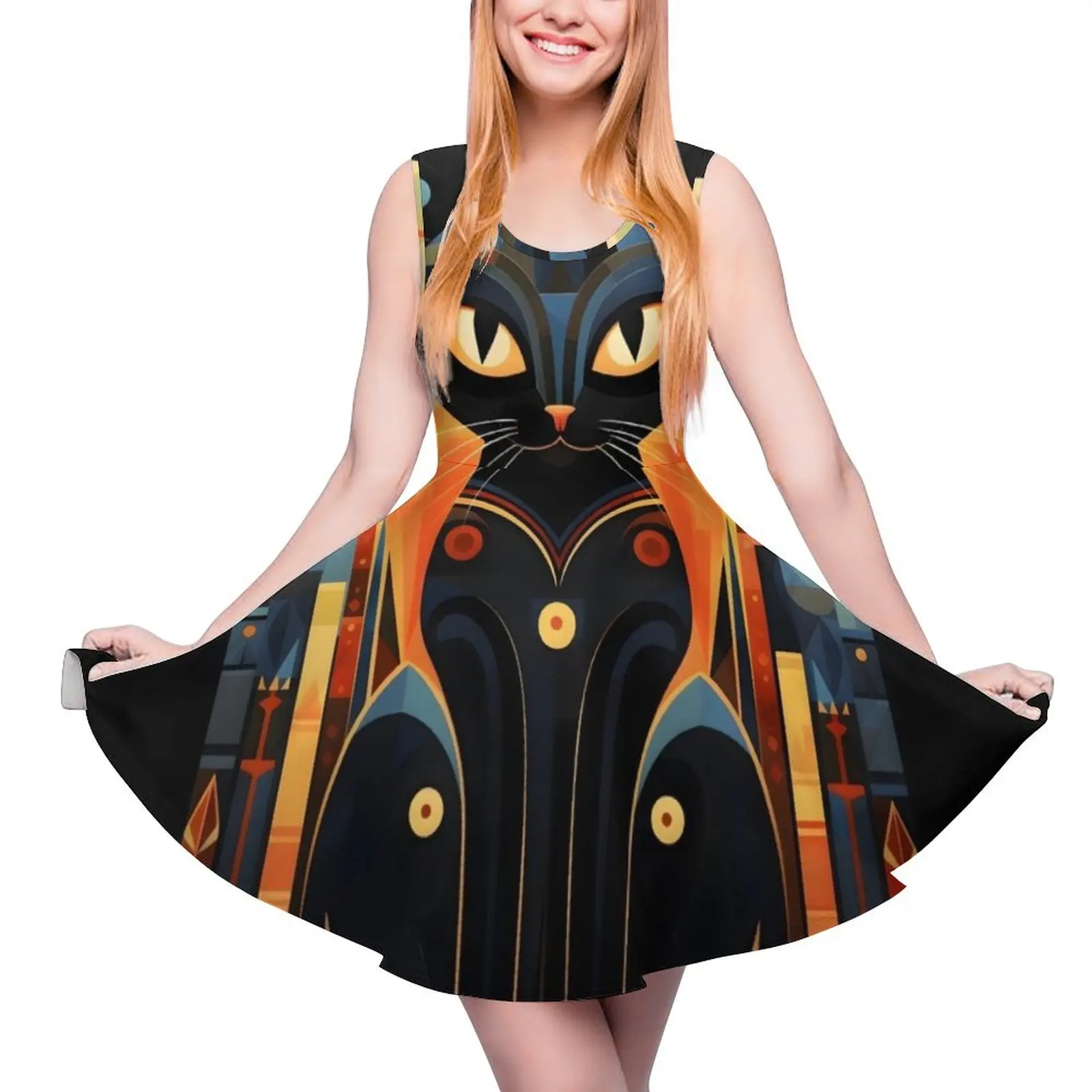 

Art Cat #27 Sleeveless Dress Female dress dresses for prom womens dress