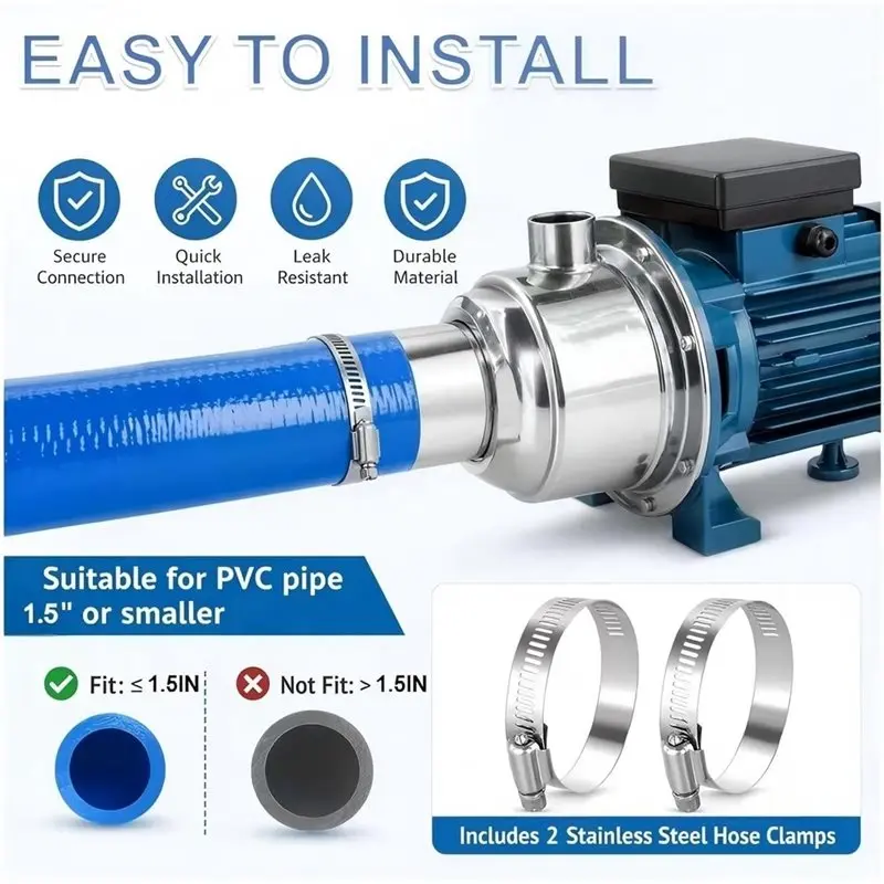 【CYBER MONDAY】Steel Wire Coil PVC Dust Collection Hose 4