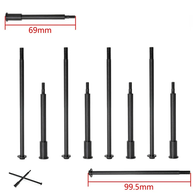 Steel Front and Rear Wheel Fixed Axle Inner Hexagon Pin For LOSI 1/4 Promoto-MX Motorcycle RC Upgrade Modification Accessories