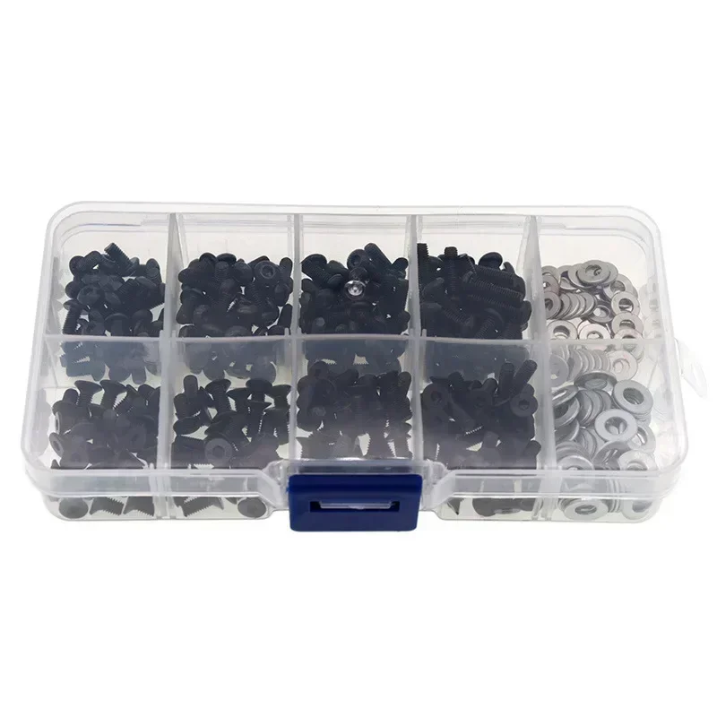 

1/10 RC Car Screw Kit Repair Tool M3 M4 Bolts Washers Hardware Fasteners Hexagon Wrench for Trxs Axial Redcat HSP RC Cars