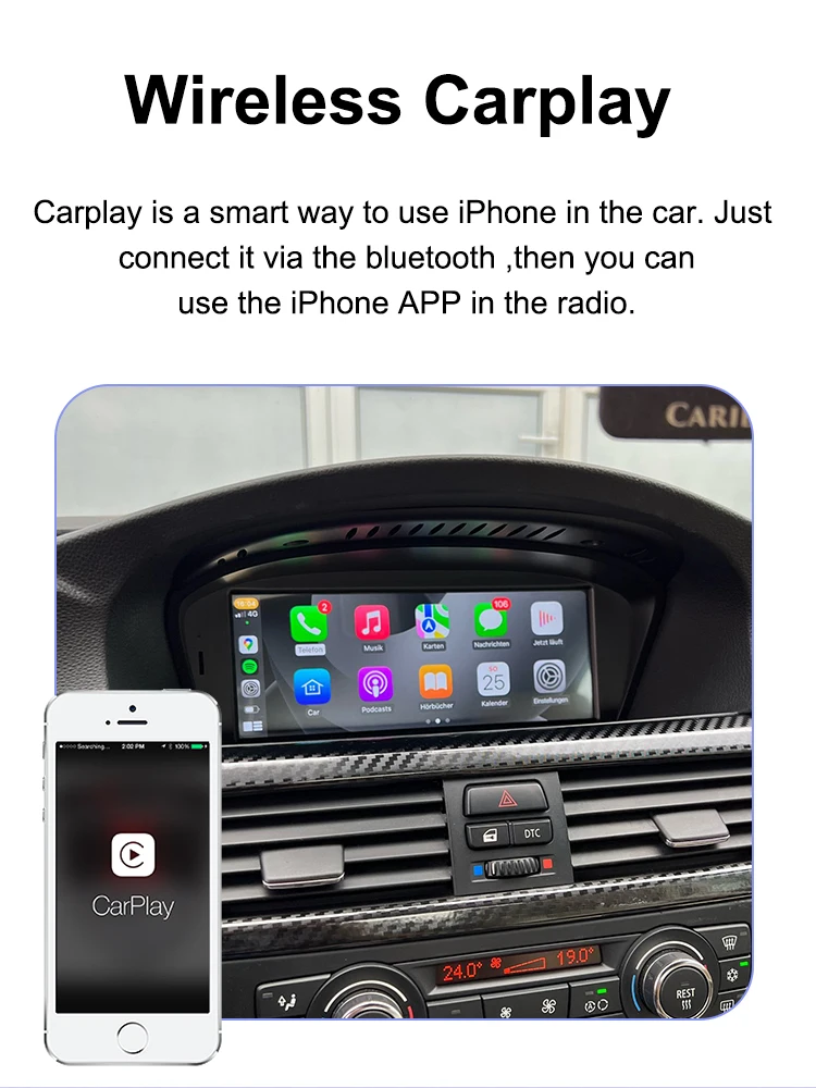 AUTOTOP CarPlay Screen For BMW 1 2 3 4 Series F20 F21 F30 F31 F32 F33 F34 Car Multimedia Player Wireless Carplay Android Auto