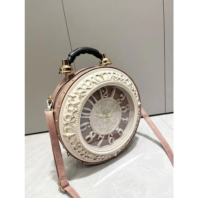 2026 New‑Style Retro Designer Handbags and Luxury Handbags, Shoulder Bags with Analog Clock Design