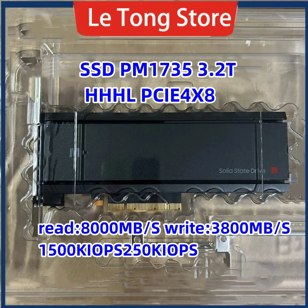 جديد وأصلي لهاتف سامسونج PM1735 1.6T 3.2T 6.4T HHHL PCIE4.0 بطاقة AIC Enterprise Solid State SSD