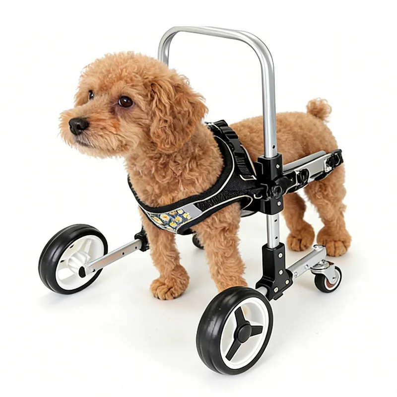 

Dog pet forelimb wheelchair, small four-wheel wheelchair transportation light dog assistance vehicle