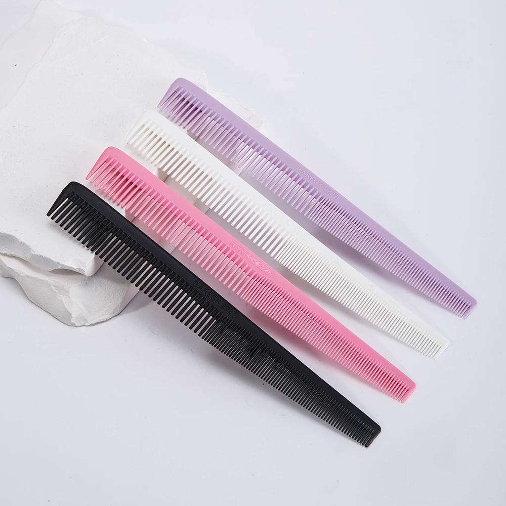 1 قطعة مشط تصفيف الشعر الاحترافي لصالون الحلاقة ، مشط زاوية حافة مضاد للكهرباء الساكنة ، قصة شعر مسطحة ، أدوات تشذيب التصميم ، مشط الأسنان