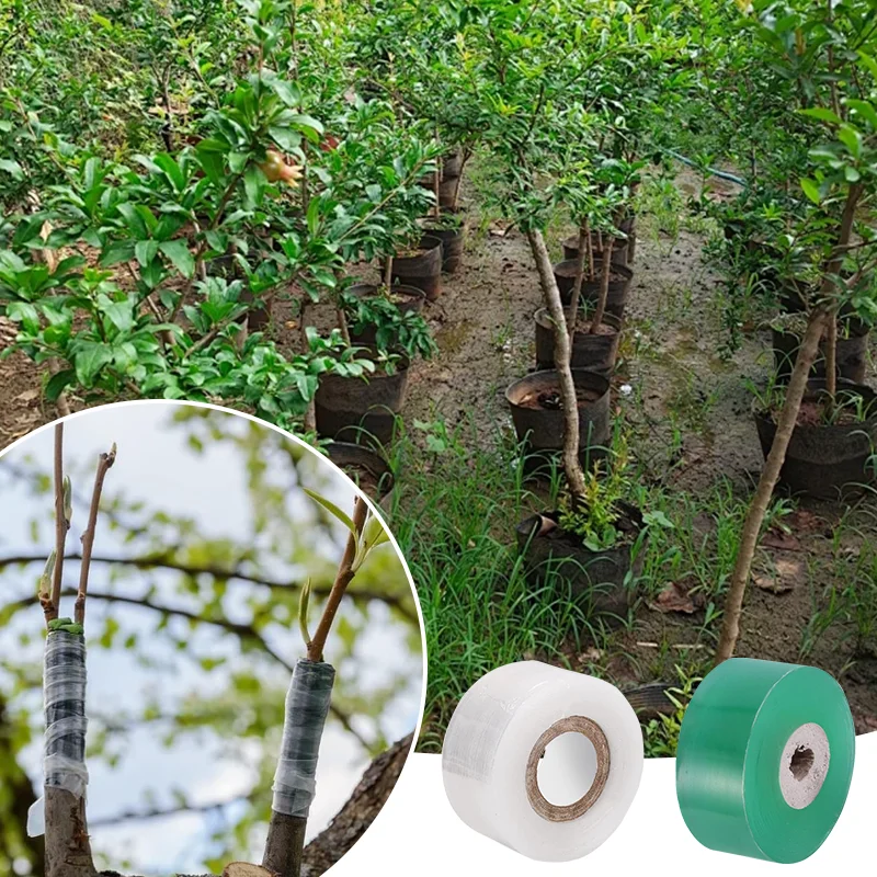 2/3/4cm Width PE Grafting Tape Film Self-adhesive Roll Grafting Tape Tree Grafting Tools for Garden Tree Seedlings Grafting Film