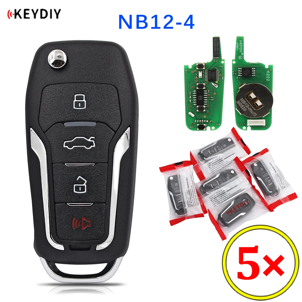 

5pcs/lot KEYDIY 3+1 Button Multi-functional Remote Control NB12-3+1 NB12-4 NB Series for KD900 URG200 KD-X2 all functions in one