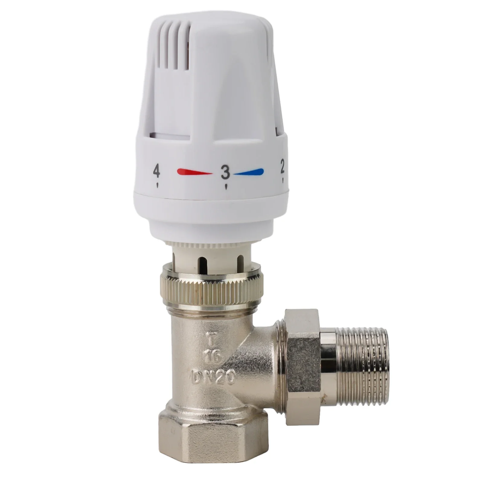 Thermostatic Radiator Valve Multiple Settings Special Valve White Silver Energy Efficient 1 Pc Automatically Copper