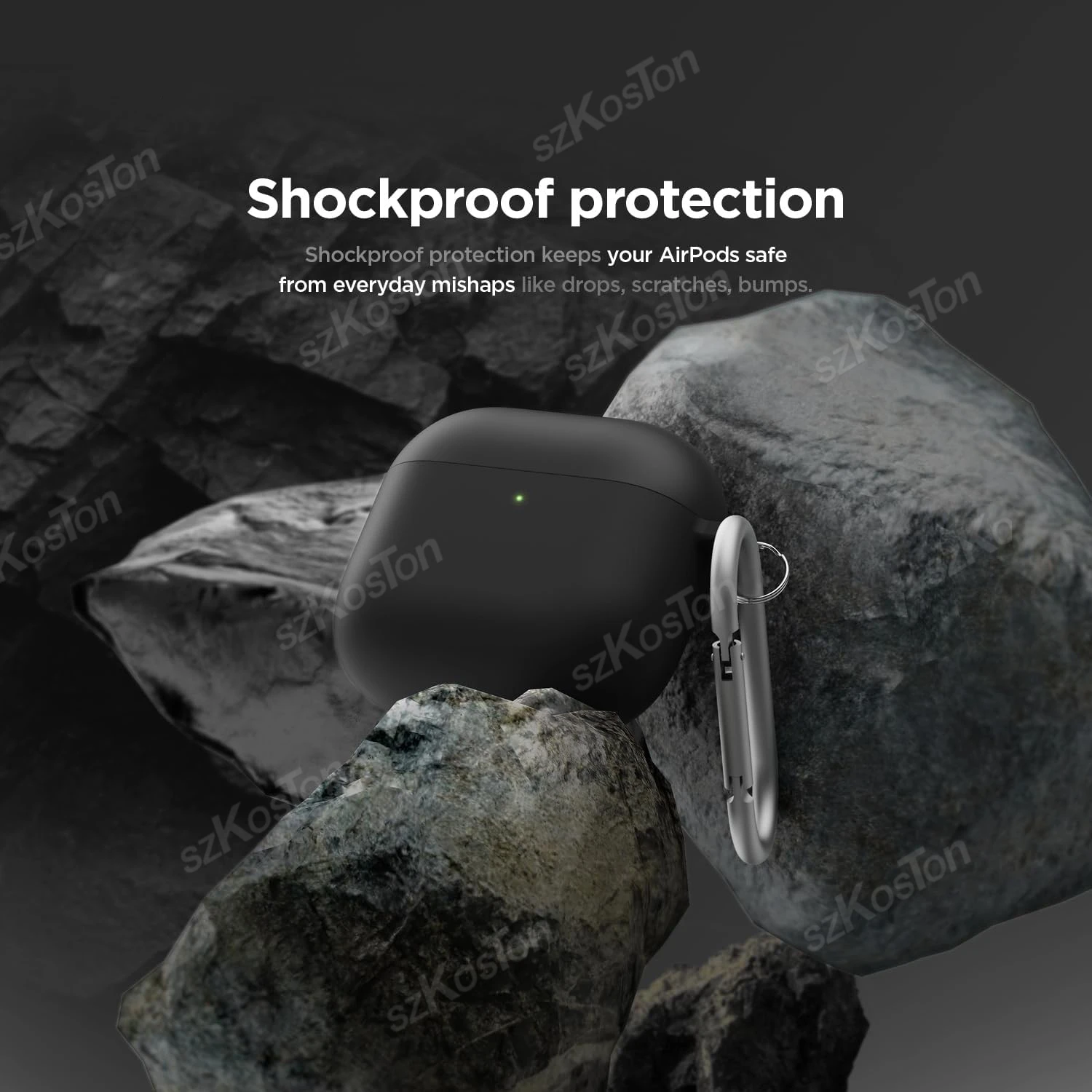 Per AirPods4 Custodia per auricolari Bluetooth con portachiavi Custodia protettiva in silicone antiurto per AirPods 4th Air pods4 Case
