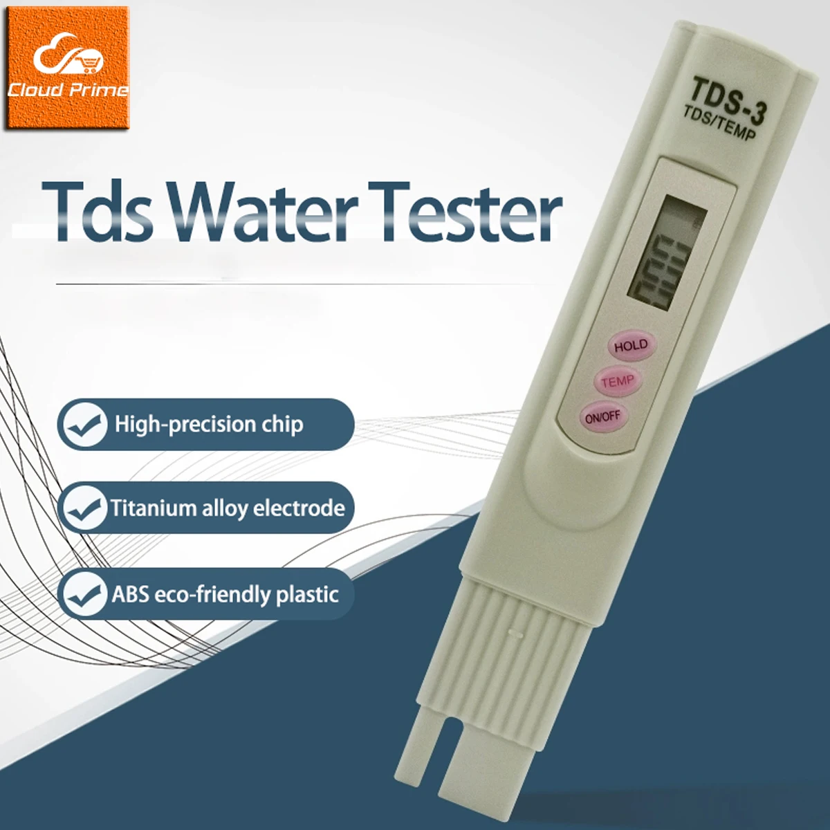 مرشح عداد مياه رقمي محمول ، قلم محمول ، جهاز اختبار نقاء جودة المياه ، قياس TDS