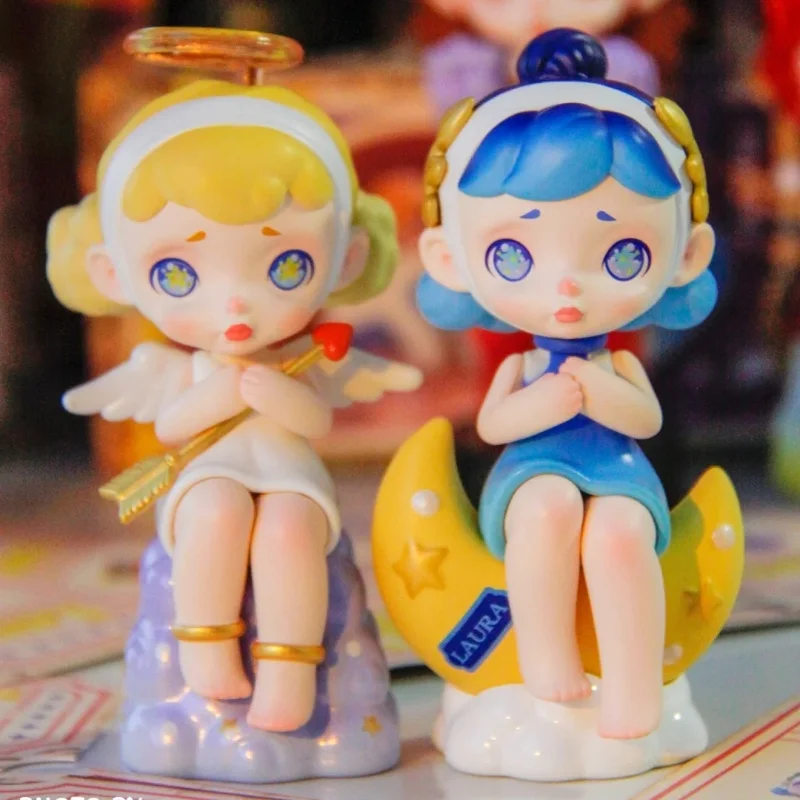 حقيقي لورا وولف والرجل سلسلة حفلة الشاي صندوق أعمى العصرية لعبة مجسمة تحصيل الظلام الشكل حلية سر هدية عيد الميلاد #4