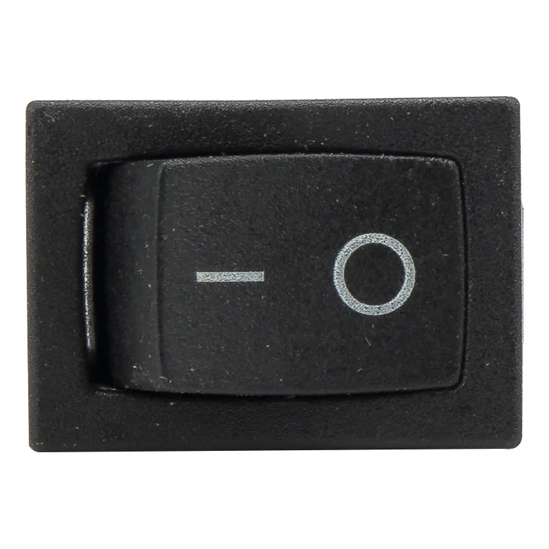 10 pçs/lote KCD1-101 alta qualidade perfurar 19x13mm 2 pinos on-off barco interruptor de balancim interruptor de alimentação