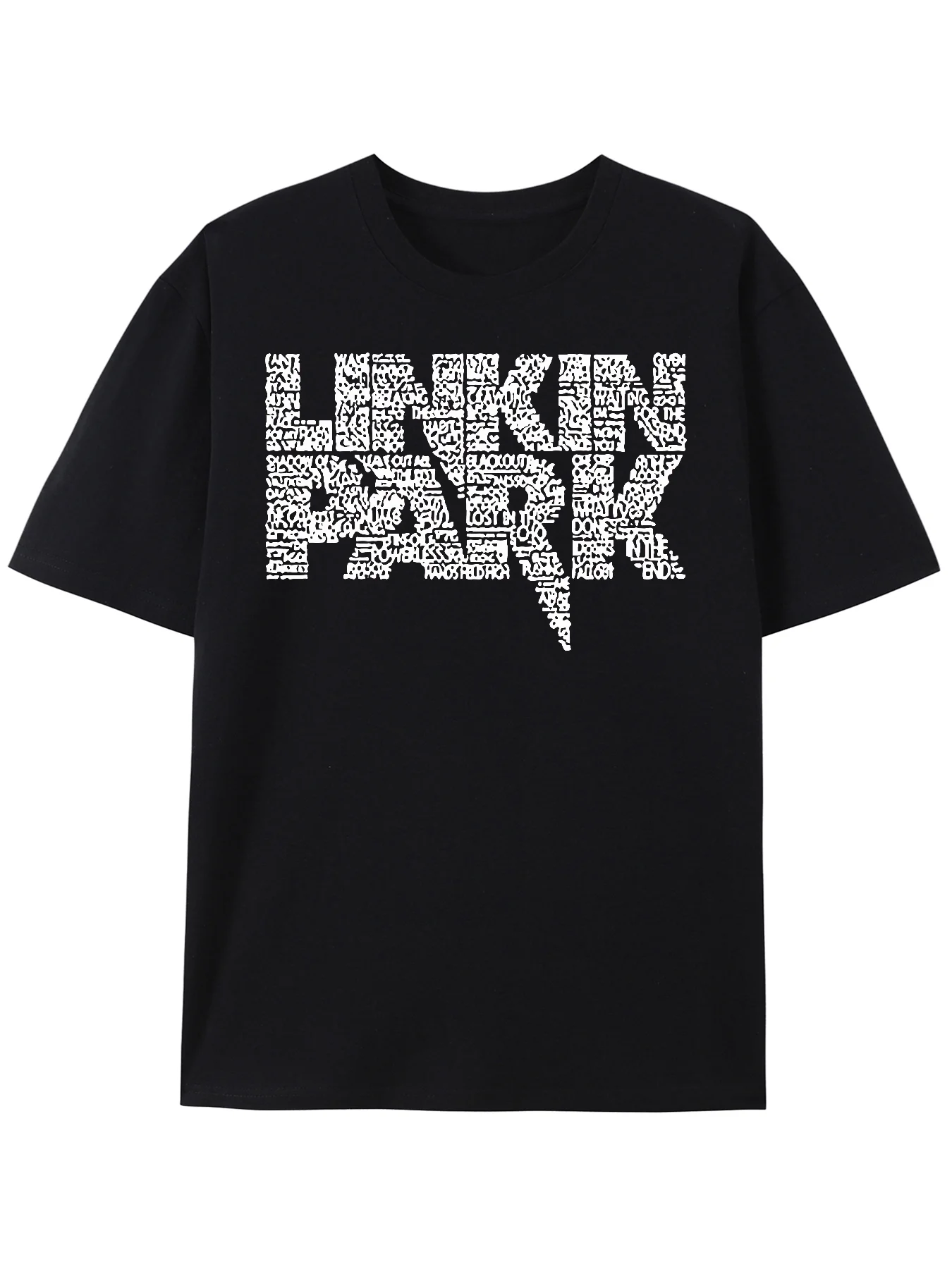 تي شيرت Linkin Park 341124 مضحك للرجال بأكمام قصيرة جرافيك مجموعة تي شيرت أسود PR #1